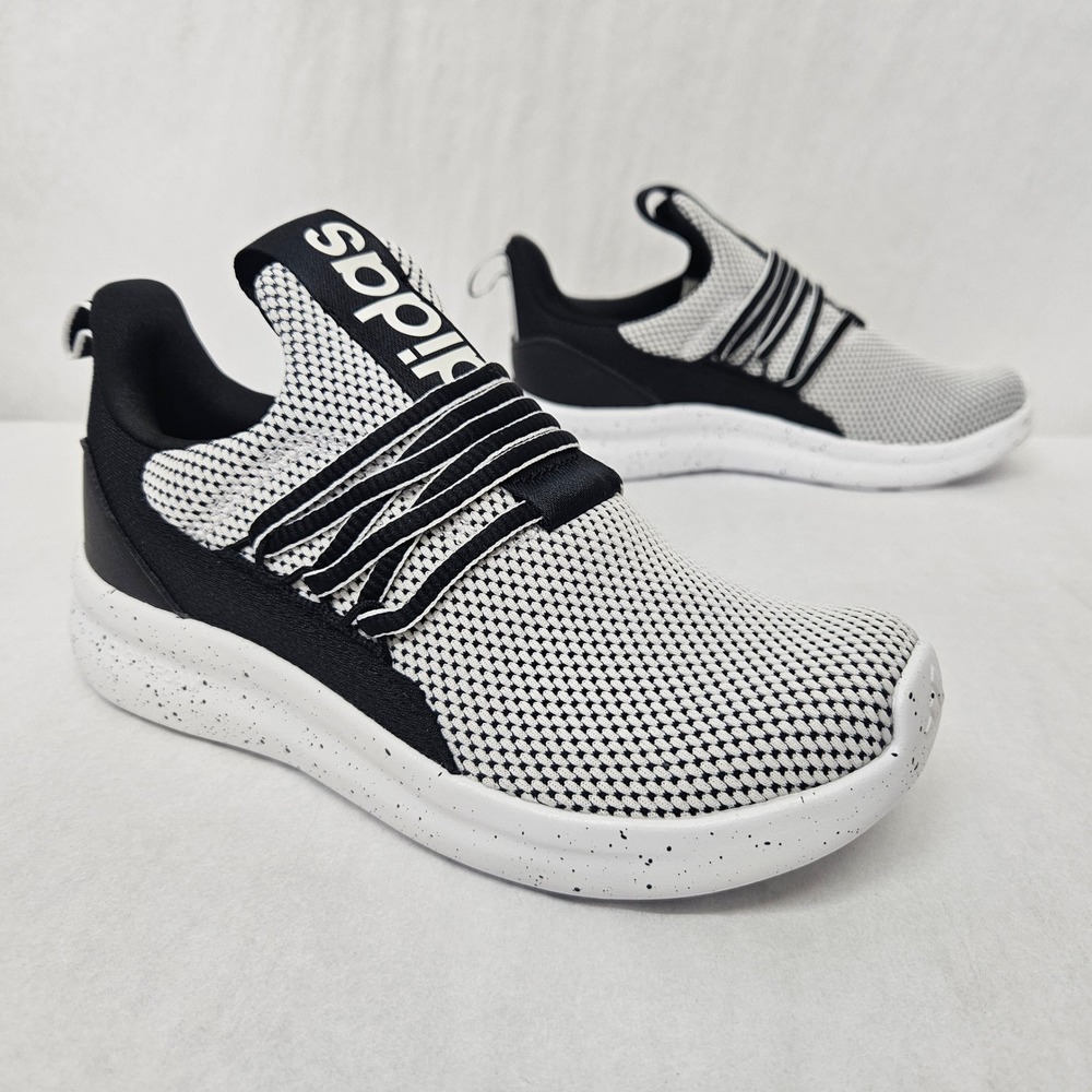 Adidas Lite Racer Adapt 7.0 K Athletic‎ Shoes IE6384 Black White Kids Size 2